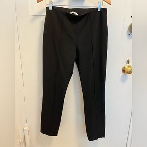 Zara black leggings with front line